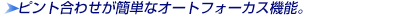 sg킹ȒPȃI[gtH[JX@\B